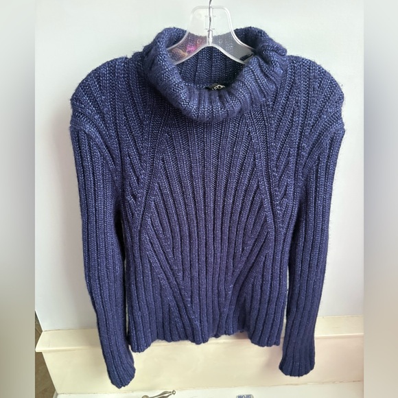 Tom Ford Sweaters - Tom Ford women’s Large silk, cashmere, mohair blend blue knit cowl neck sweater